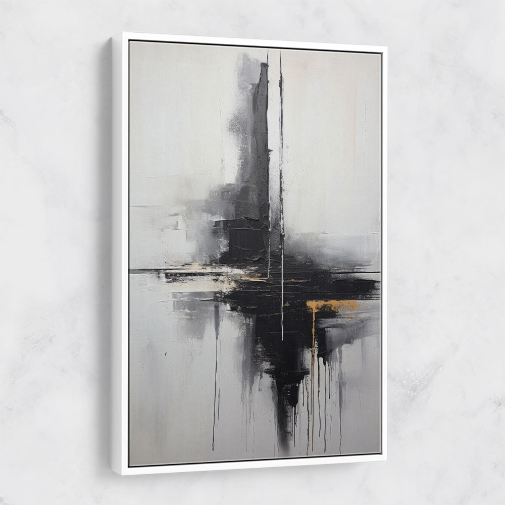 Black Brush Strokes 16 Abstract Wall Art